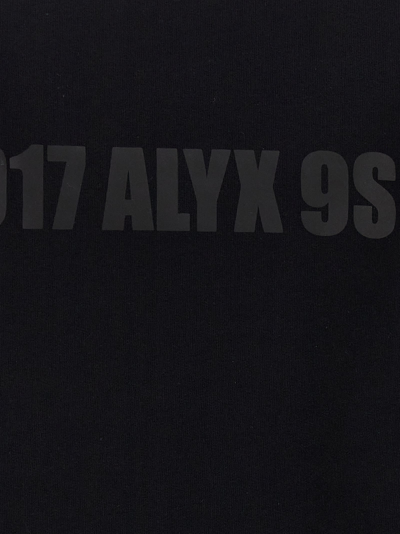Shop Alyx Logo Print Hoodie In White/black