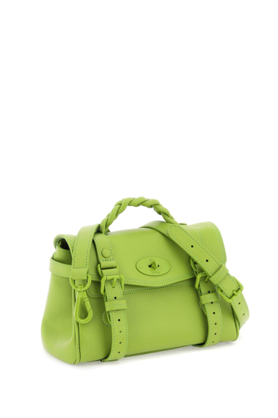 Shop Mulberry Alexa Mini Bag In Acid Green (green)