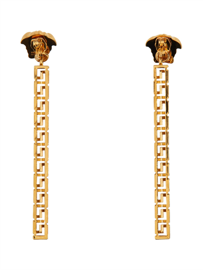 Shop Versace Earrings Pendants The Greek Jellyfish In Oro