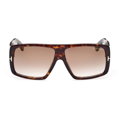 Shop Tom Ford Ft1036 52f Sunglasses In Marrone