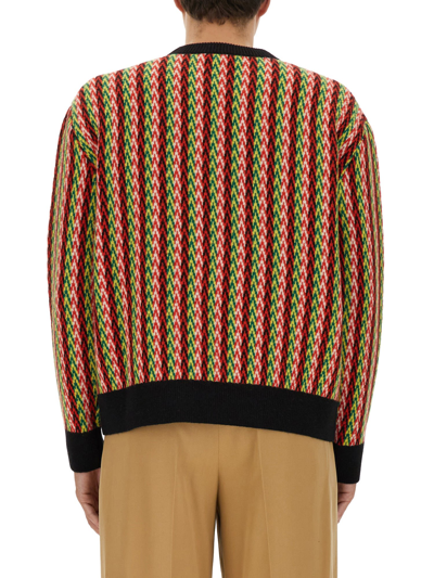 Shop Lanvin Merino Wool Sweater In Multicolor