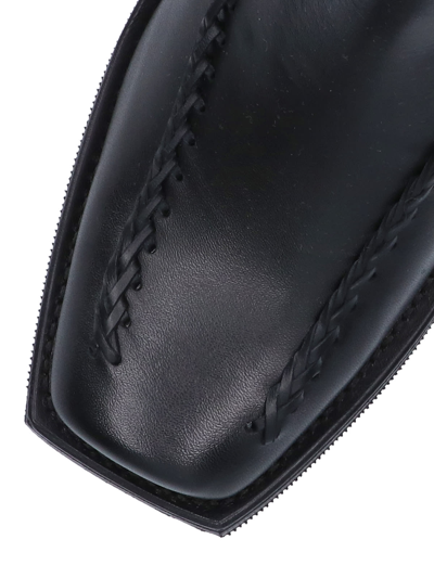 Hereu Agulla Square Toe Chelsea Boots In Black
