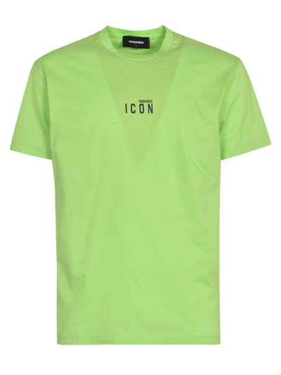Shop Dsquared2 Icon T-shirt In Acid Green