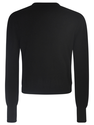 Shop Pinko Long-sleeved Jumper In Black