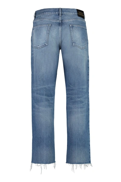 Shop Gucci 5-pocket Straight-leg Jeans In Denim