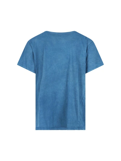 Shop Greg Lauren T-shirts And Polos In Blue