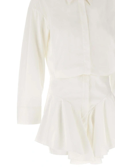 Shop Attico The  "candice" Cotton Dress In White