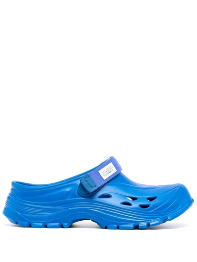 Shop Suicoke Mok Sandals In Blue