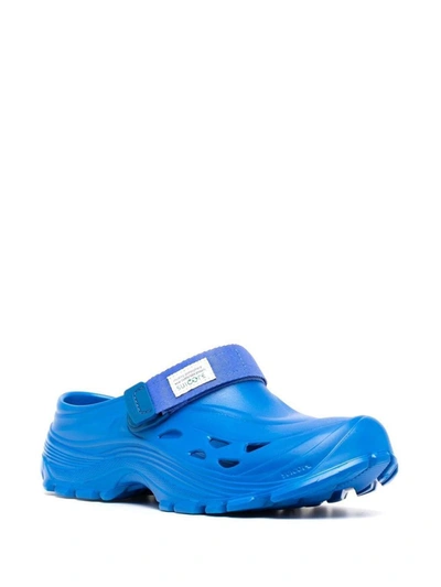 Shop Suicoke Mok Sandals In Blue