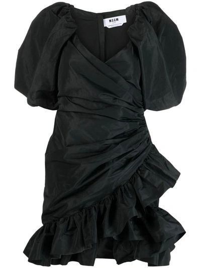 Shop Msgm Dress Clothing In Black
