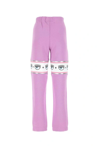 Shop Chiara Ferragni Pants In Purple