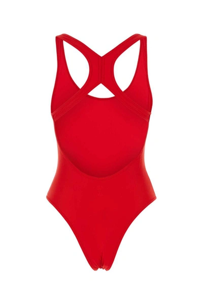 Shop Ami Alexandre Mattiussi Ami Swimsuits In Red