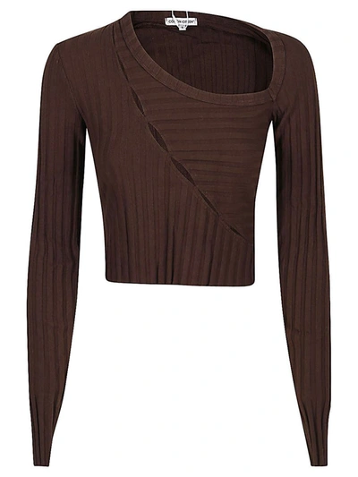 Shop Cotton Citizen Long Sleeve Cotton T-shirt In Brown