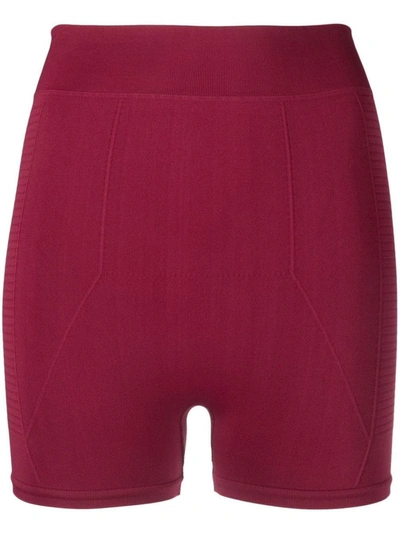 Shop Rick Owens Knitted Shorts In Fuchsia