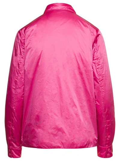Shop Save The Duck Fucsia Anaya Jacket In Nylon Woman In Pink