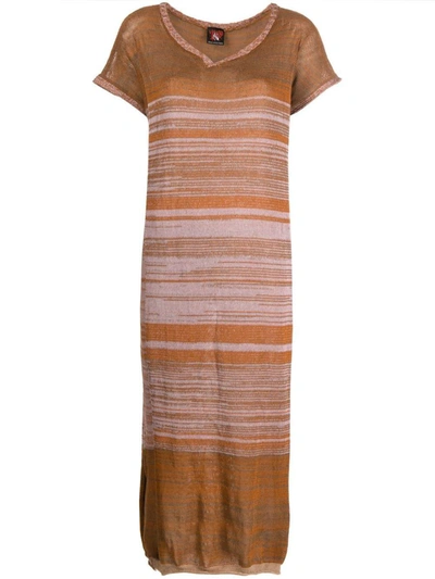 Vitelli Marl-knit Shift Dress In Sunset Plain
