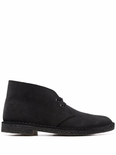 Shop Clarks Suede Ankle Boot In Blue