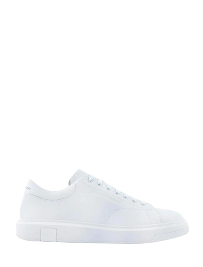 Shop Armani Exchange Flat Shoes In Op.white