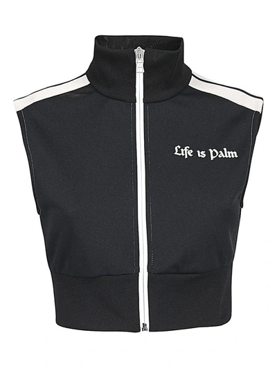 Shop Palm Angels X Tessabit Track Vest With Logo In Black