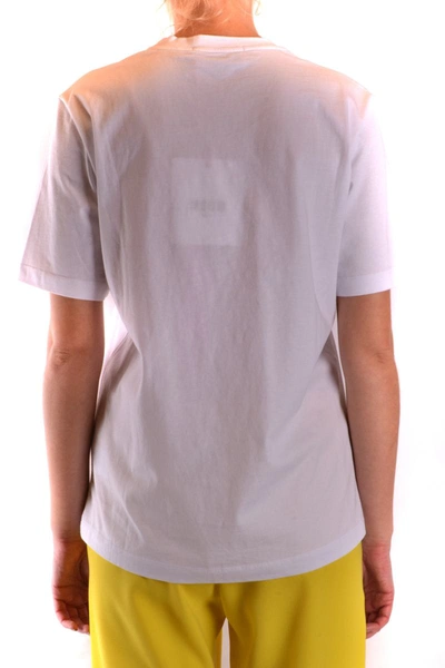 Shop Msgm Tshirt Short Sleeves In White