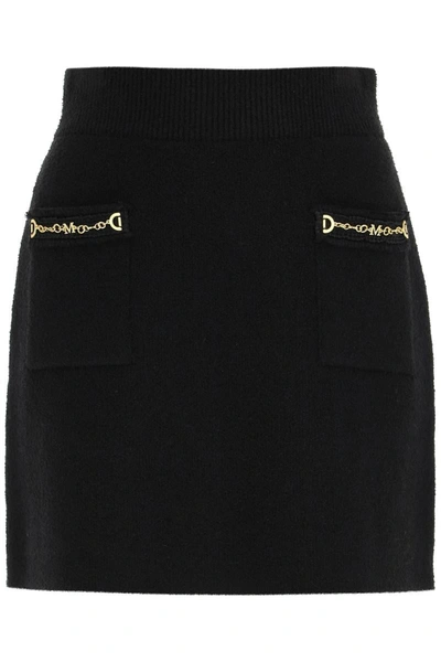 Shop Marciano By Guess 'martha' Knit Mini Skirt In Black
