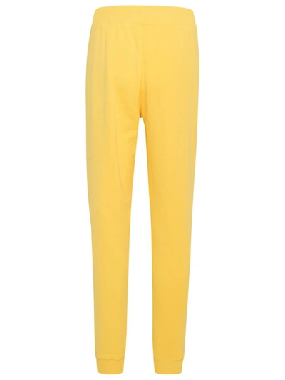 Shop Chiara Ferragni Yellow Cotton Sweatpants