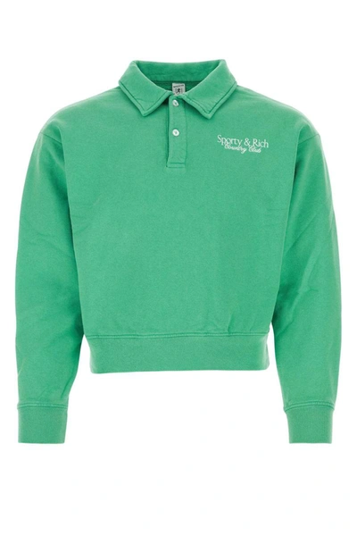 Shop Sporty And Rich Sporty & Rich Polo In Green