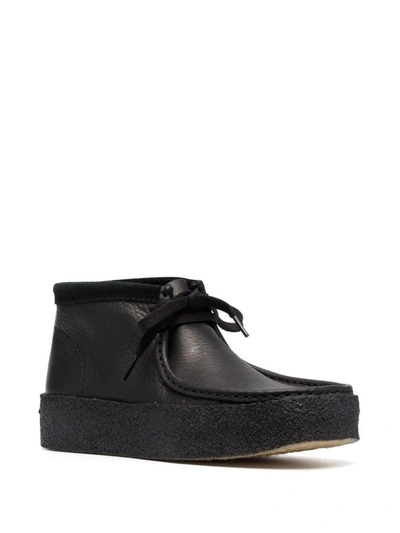 Shop Clarks Wallabee Cup Bt Leather Brogues In Black