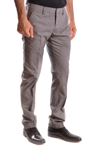 Shop Dondup Trousers In Gray