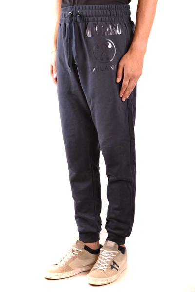 Shop Moschino Trousers In Blue