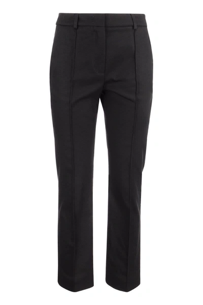 Shop Sportmax Class - Mini Flare Trousers In Black