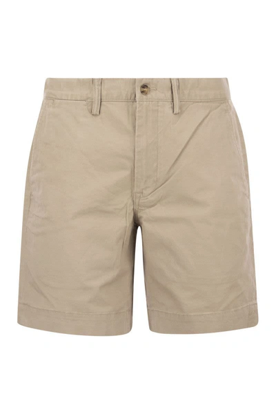 Shop Polo Ralph Lauren Stretch Classic Fit Chino Short In Sand