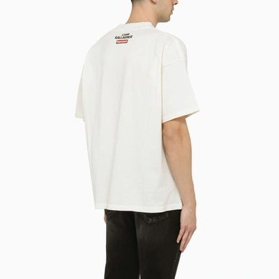 Shop Represent Ivory Printed Crew-neck T-shirt In White
