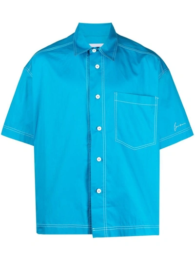 Shop Bonsai Crop Shirt In Bluette