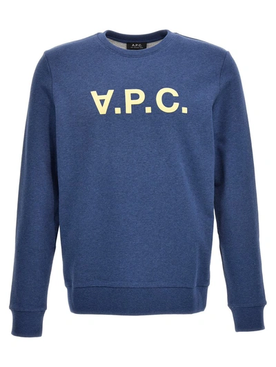 Shop Apc A.p.c.  Sweatshirt In Blue