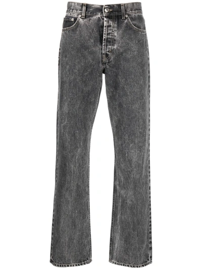Shop Séfr Straight Cut Denim Jeans In Grey