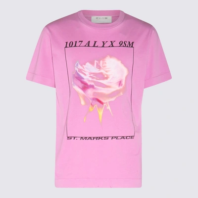 Shop Alyx 1017  9sm Pink Cotton Icon Flower T-shirt In Pink B