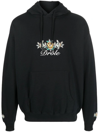 Shop Drôle De Monsieur Sweatshirt With Embroidery In Black