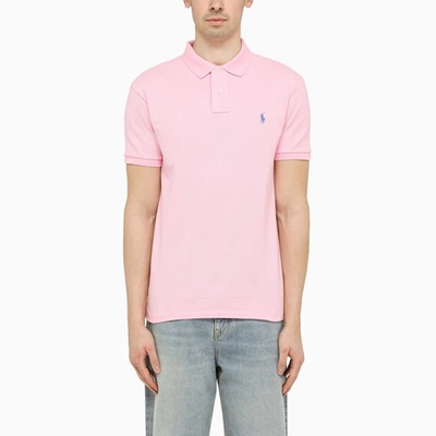 Shop Polo Ralph Lauren Piqué Polo Shirt In Pink