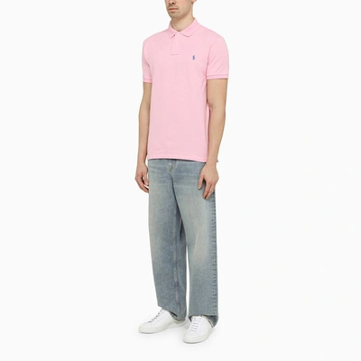 Shop Polo Ralph Lauren Piqué Polo Shirt In Pink