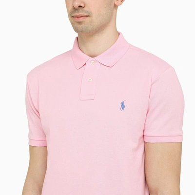 Shop Polo Ralph Lauren Piqué Polo Shirt In Pink