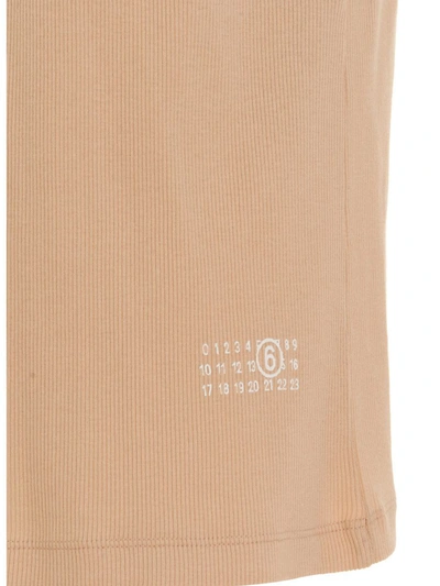 Shop Mm6 Maison Margiela Logo Embroidery Tank Top In Pink