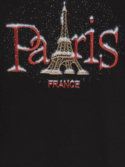 Shop Doublet T-shirt 'snow In Paris' In Black