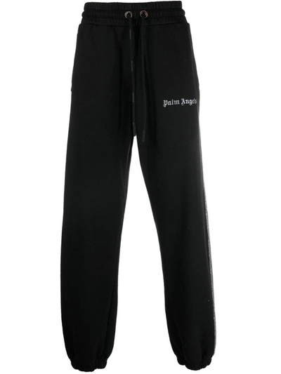 Shop Palm Angels Cotton Sweatpants In Black