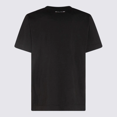 Shop Alyx 1017  9sm Black Cotton Icon Face T-shirt