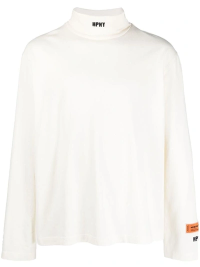 Shop Heron Preston Long Sleeve Logo T-shirt In White