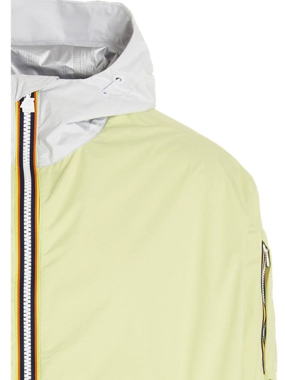 Shop K-way R&d K-way Hooded Jacket In Yellow