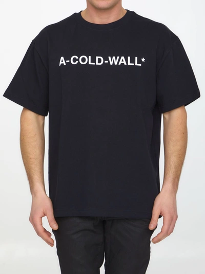 Shop A-cold-wall* Essential Logo T-shirt In Black