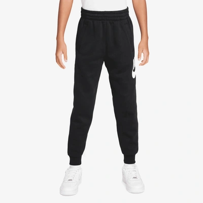 Shop Nike Boys  Nsw Club Hbr Fleece Joggers In White/black