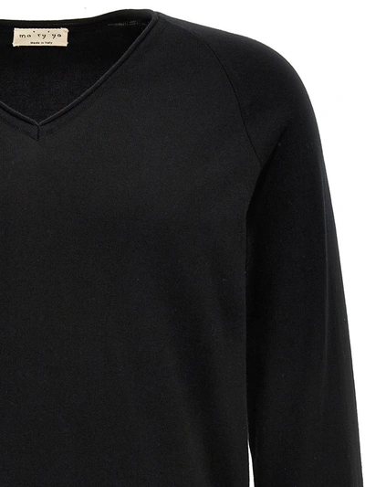 Shop Ma'ry'ya Cotton Sweater In Black